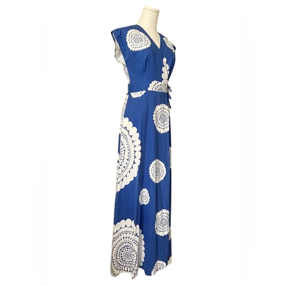 MALIHINI HAWAII Maxi Dress vintage ,designer collection 100% Cotton, adjustable - Picture 4 of 10